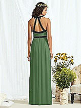 Rear View Thumbnail - Vineyard Green & Black Social Bridesmaids Style 8163