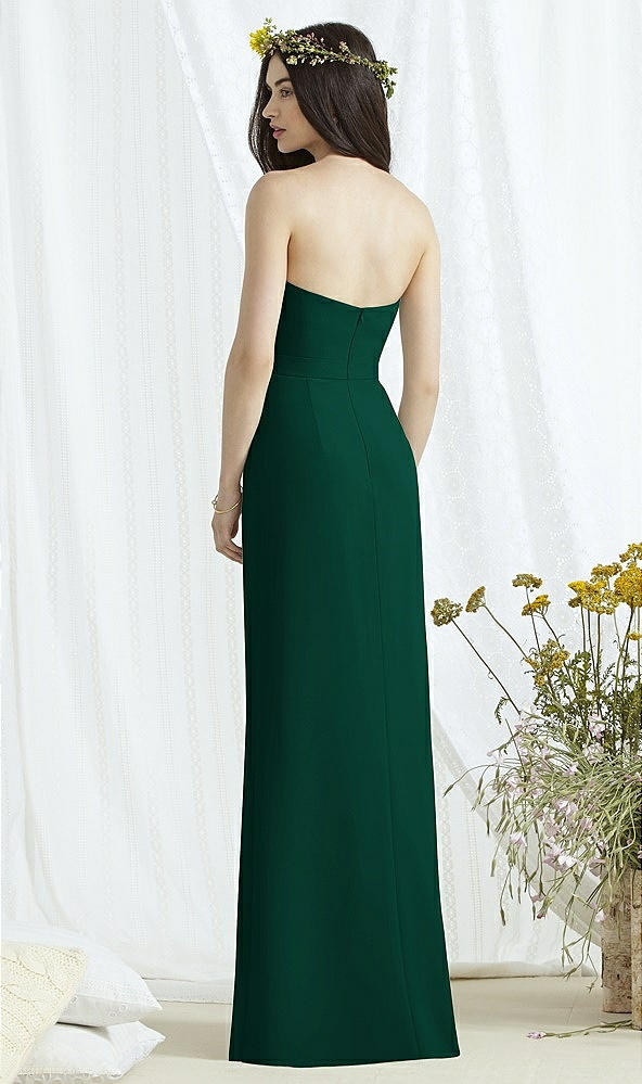 Back View - Hunter Green Social Bridesmaids Style 8165