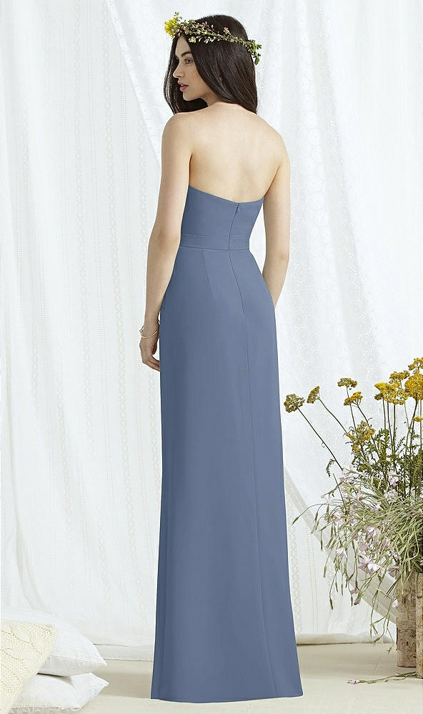 Back View - Larkspur Blue Social Bridesmaids Style 8165