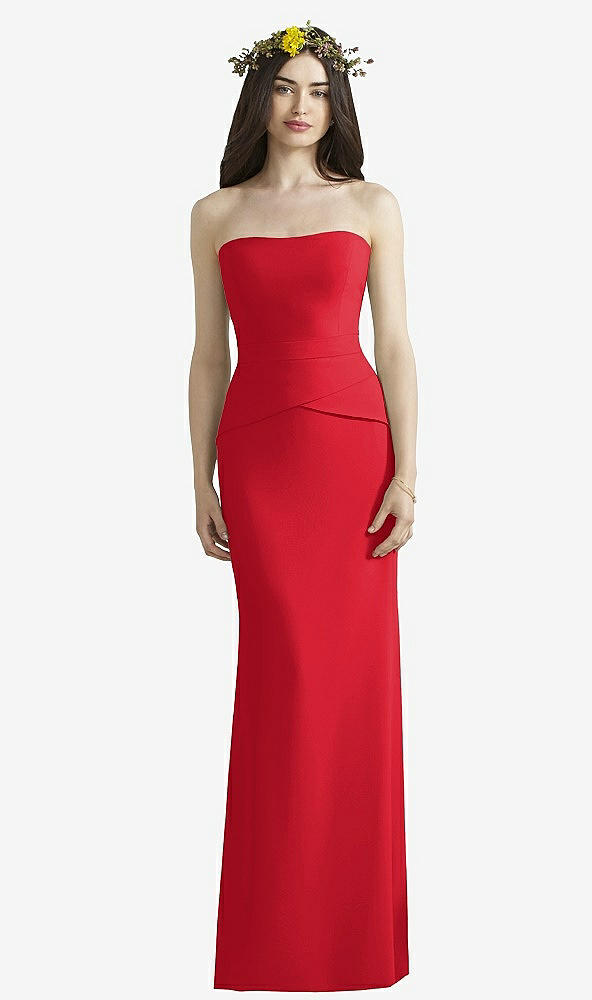 Front View - Parisian Red Social Bridesmaids Style 8165