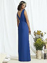 Rear View Thumbnail - Classic Blue & Cameo Social Bridesmaids Style 8166