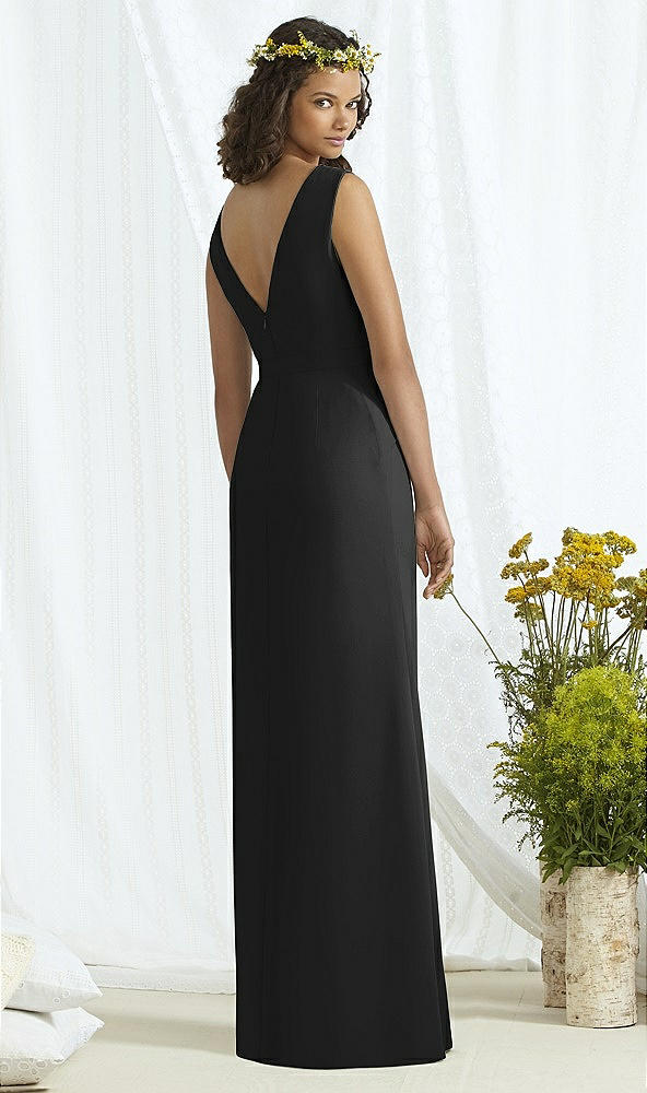 Back View - Black & Cameo Social Bridesmaids Style 8166