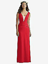 Front View Thumbnail - Parisian Red & Cameo Social Bridesmaids Style 8166