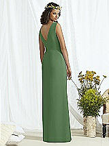 Rear View Thumbnail - Vineyard Green & Cameo Social Bridesmaids Style 8166