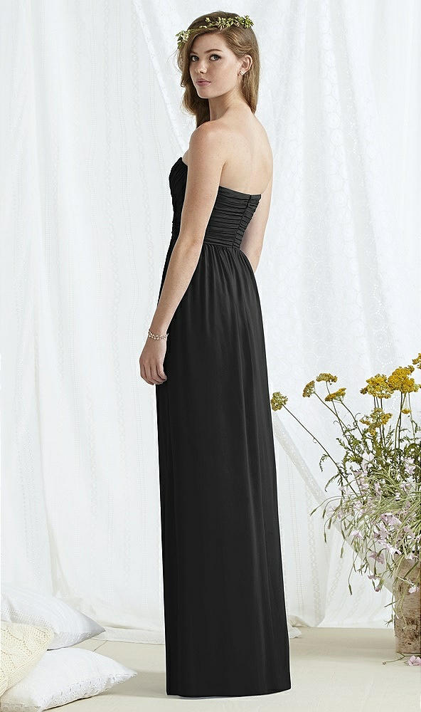 Back View - Black Social Bridesmaids Style 8167