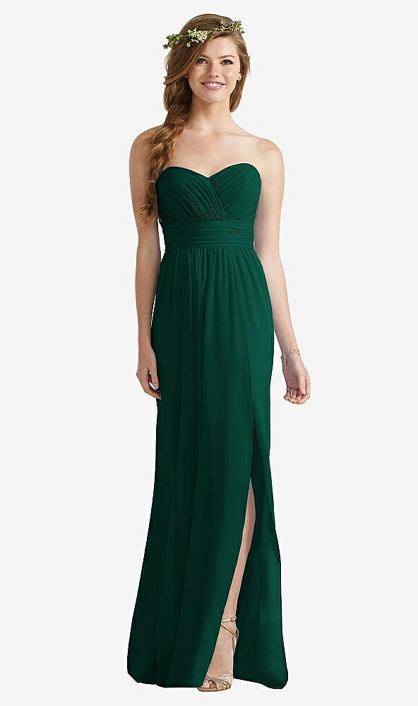 Front View - Hunter Green Social Bridesmaids Style 8167