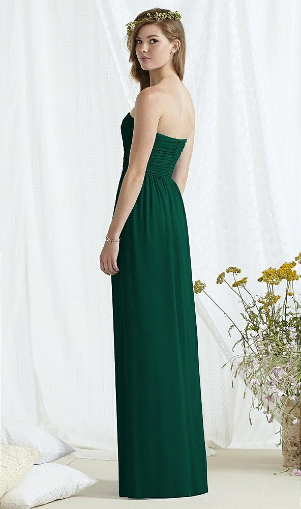 Back View - Hunter Green Social Bridesmaids Style 8167