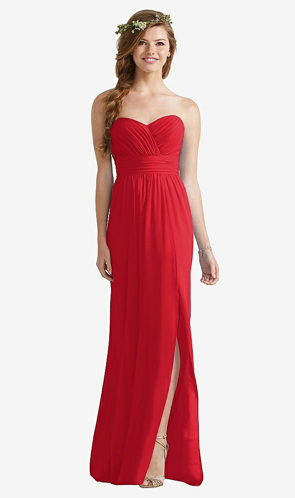 Front View - Parisian Red Social Bridesmaids Style 8167