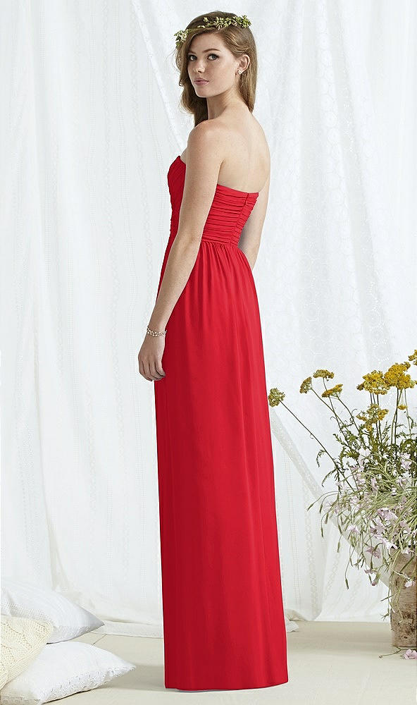 Back View - Parisian Red Social Bridesmaids Style 8167