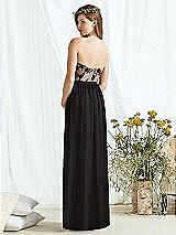 Rear View Thumbnail - Topaz & Off White Social Bridesmaids Style 8171