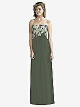 Front View Thumbnail - Celadon & Off White Social Bridesmaids Style 8171