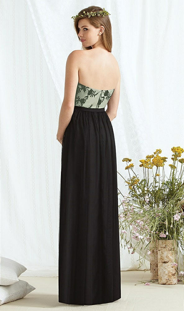 Back View - Celadon & Off White Social Bridesmaids Style 8171