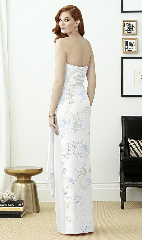 Back View - Bleu Garden & White Dessy Collection Style 2956