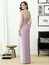 Rear View Thumbnail - Suede Rose & White Dessy Collection Style 2956