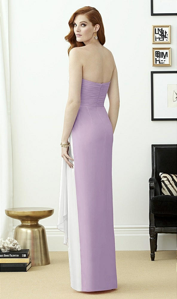 Back View - Pale Purple & White Dessy Collection Style 2956