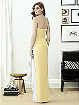 Rear View Thumbnail - Pale Yellow & White Dessy Collection Style 2956