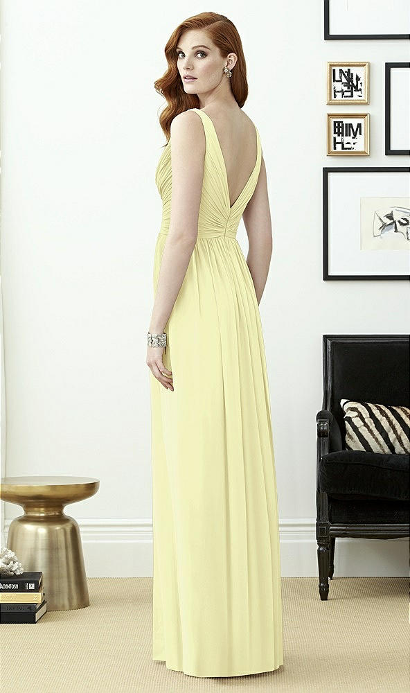 Back View - Butter Yellow Dessy Collection Style 2962