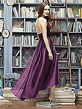 Rear View Thumbnail - Aubergine Lela Rose Bridesmaid Style LR233