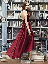 Rear View Thumbnail - Burgundy Lela Rose Bridesmaid Style LR233