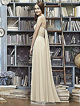 Rear View Thumbnail - Champagne Lela Rose Bridesmaid Style LR226