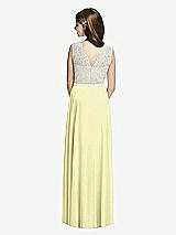 Rear View Thumbnail - Butter Yellow & Oyster Dessy Collection Junior Bridesmaid JR532