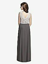 Rear View Thumbnail - Caviar Gray & Oyster Dessy Collection Junior Bridesmaid JR532