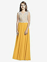 Front View Thumbnail - NYC Yellow & Oyster Dessy Collection Junior Bridesmaid JR532