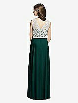 Rear View Thumbnail - Evergreen & Oyster Dessy Collection Junior Bridesmaid JR532