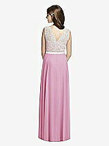 Rear View Thumbnail - Powder Pink & Oyster Dessy Collection Junior Bridesmaid JR532