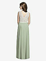 Rear View Thumbnail - Sage & Oyster Dessy Collection Junior Bridesmaid JR532