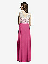 Rear View Thumbnail - Tea Rose & Oyster Dessy Collection Junior Bridesmaid JR532