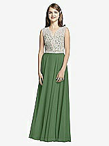 Front View Thumbnail - Vineyard Green & Oyster Dessy Collection Junior Bridesmaid JR532