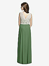 Rear View Thumbnail - Vineyard Green & Oyster Dessy Collection Junior Bridesmaid JR532