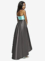 Rear View Thumbnail - Caviar Gray & Coastal Dessy Collection Junior Bridesmaid JR533