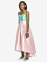 Front View Thumbnail - Ballet Pink & Coastal Dessy Collection Junior Bridesmaid JR533