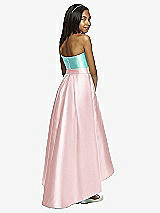 Rear View Thumbnail - Ballet Pink & Coastal Dessy Collection Junior Bridesmaid JR533