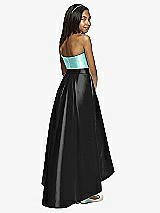 Rear View Thumbnail - Black & Coastal Dessy Collection Junior Bridesmaid JR533