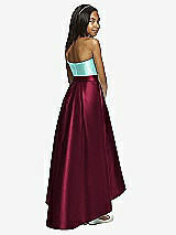 Rear View Thumbnail - Cabernet & Coastal Dessy Collection Junior Bridesmaid JR533