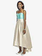 Front View Thumbnail - Champagne & Coastal Dessy Collection Junior Bridesmaid JR533