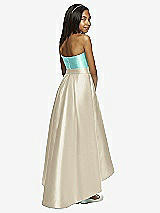 Rear View Thumbnail - Champagne & Coastal Dessy Collection Junior Bridesmaid JR533