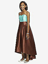 Front View Thumbnail - Cognac & Coastal Dessy Collection Junior Bridesmaid JR533