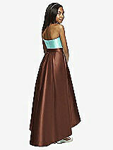 Rear View Thumbnail - Cognac & Coastal Dessy Collection Junior Bridesmaid JR533