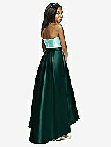 Rear View Thumbnail - Evergreen & Coastal Dessy Collection Junior Bridesmaid JR533