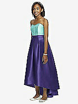 Front View Thumbnail - Grape & Coastal Dessy Collection Junior Bridesmaid JR533