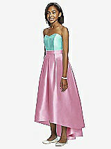 Front View Thumbnail - Powder Pink & Coastal Dessy Collection Junior Bridesmaid JR533