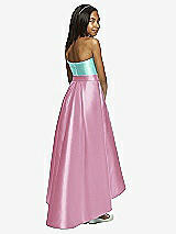 Rear View Thumbnail - Powder Pink & Coastal Dessy Collection Junior Bridesmaid JR533