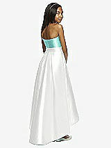 Rear View Thumbnail - White & Coastal Dessy Collection Junior Bridesmaid JR533