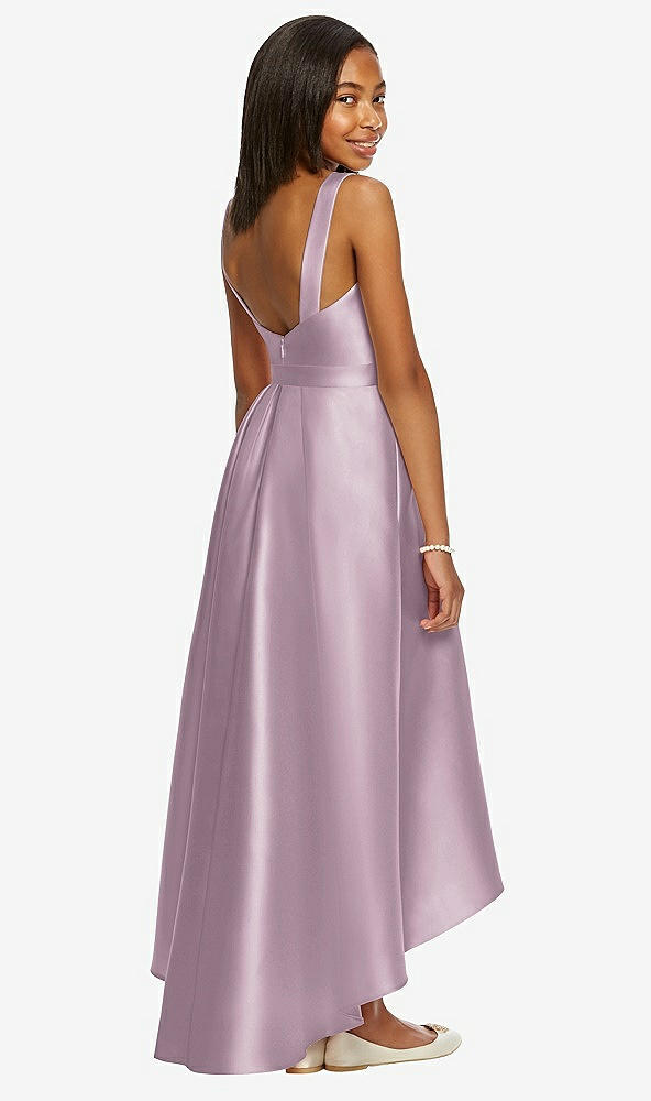 Back View - Suede Rose Dessy Collection Junior Bridesmaid JR534