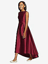 Front View Thumbnail - Burgundy Dessy Collection Junior Bridesmaid JR534