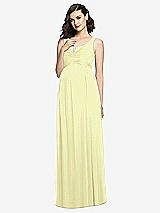 Front View Thumbnail - Butter Yellow Sleeveless Notch Maternity Dress